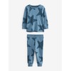 NEXT 3 Pack Long Sleeve Pyjamas, Blue/Navy