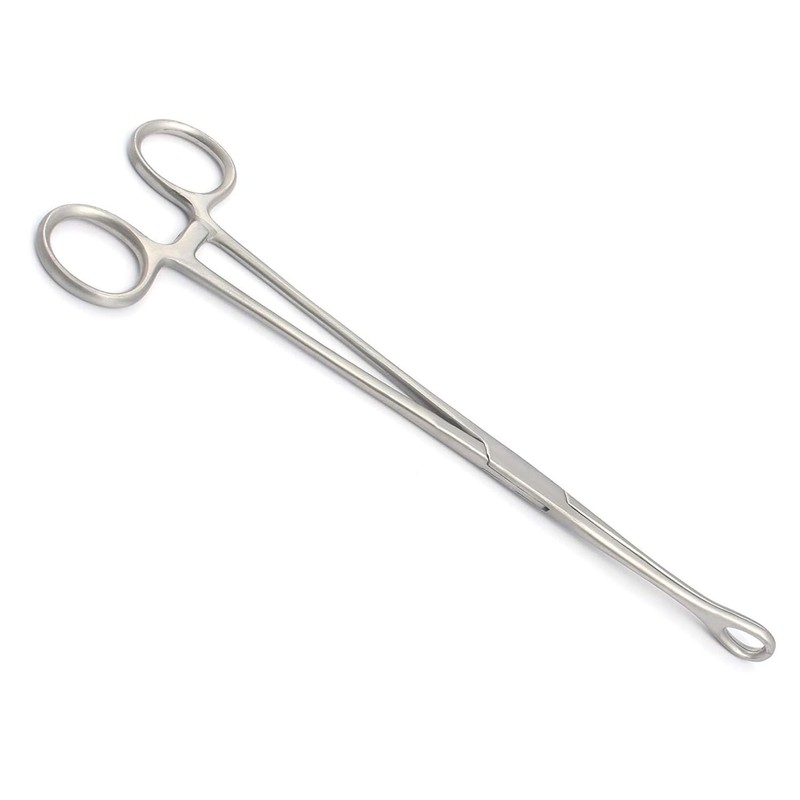 Precise Canada: Sponge Forceps 10" Straight Smooth Jaw Stainless Steel