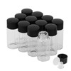 Cadbibe 10ml Clear Glass Vials with Screw Caps and Plastic