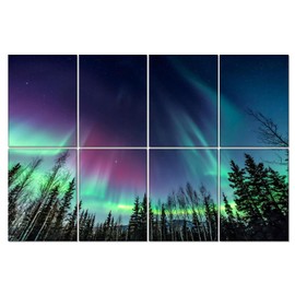 HONORIA 8 Pack Art Acoustic Panels 48X32Inches Sound Absorbing Panels,Self-adhesive Soundproof Wall Panels,Decorative Acoustical Wall Panels,Acoustic Treatment for Home Office&Recording Studio