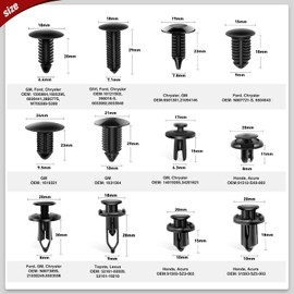 Nilight 700Pcs Car Push Retainer Clips & Auto Fasteners Assortment -30 Most Popular Sizes Nylon Bumper Fender Rivets with 10 Cable Ties and Remover for Toyota GM Ford Toyota Honda Chrysler