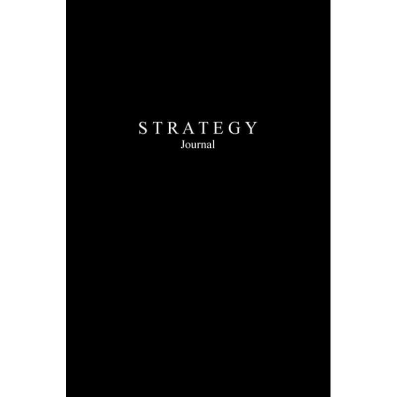 Strategy Journal: Black Matte Cover Business Notebook - 120 Lined
