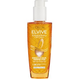 L'Oréal Paris Elvive Extraordinary Coconut Oil Miracle Hair Serum, Intense Nourishment, Up to 6x more Shine, up to 230° heat protection, suitable for all hair types, 100ml