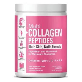 Colágeno Múltiple Hidrolizado Multivitamínico En Polvo Sin Sabor