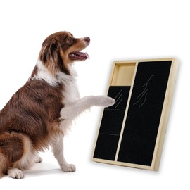 Dog Nail Scraper,Wooden Detachable Nail File Board,Multi-Purpose Trimmer, Large Dog Finger Deck Scraper for pet Nail Clipping, Dog Nail Grinder, Wooden (Black)