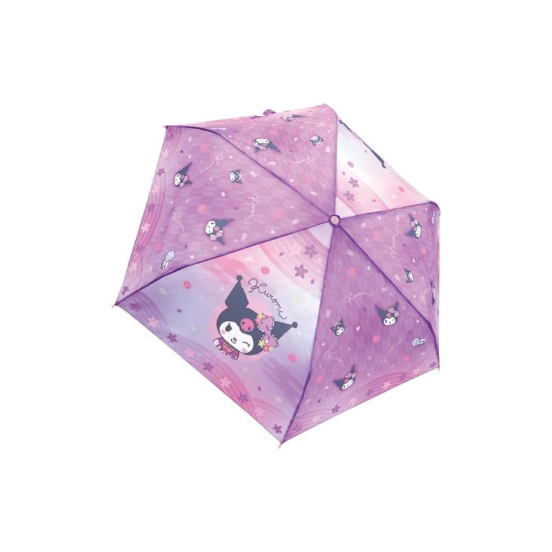 Kuromi Folding Umbrella, 20.9 inches (53 cm), Hand Opening, Japanese