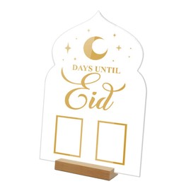 Gadpiparty Handwritten Countdown Acrylic Display with Base Perpetual Month Date Reminder for Home Office Festive Decoration for Special Occasions