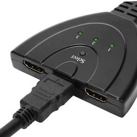 Ociodual 3 in 1 HDMI Cable Splitter Switch Adapter Full HD 3D 1080P