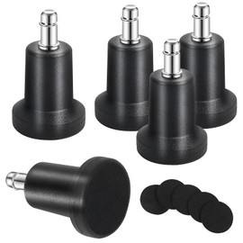 uvce High Profile Bell Glides Replacement for Office Chair Without Wheels Bar Stool Fixed Stationary Caster Glide ，Sets of 5