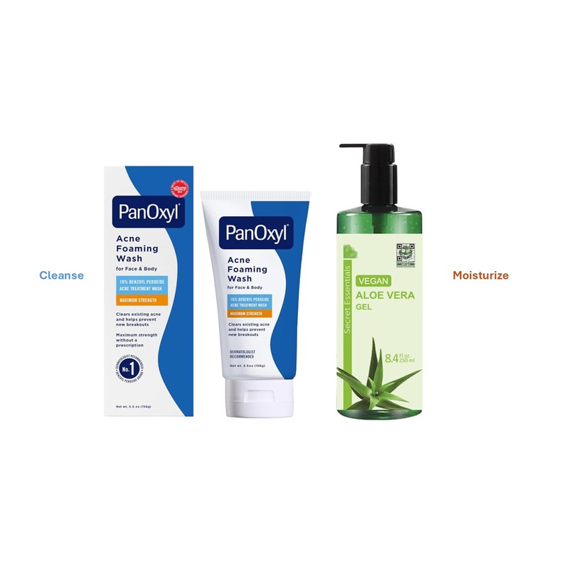 PanOxyl 156 g & Aloe Vera Gel Vegan 250 ml