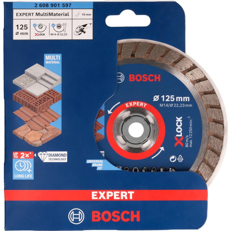 Bosch 1 x Expert Multi Material Turbo Diamond Cutting Discs