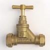 FtD BRASS Compression STOPCOCK DZR 22mm Copper x 25mm MDPE