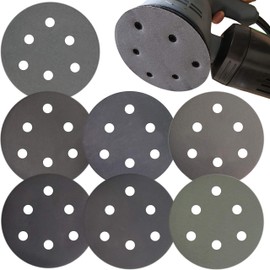 Aewio Sandpaper #400 - #3000 Round 6 Hole Sanding Discs for Sanding 56 Sheets (7 Sheets of 400, 600, 800, 1000, 1200, 1500, 2000, 3000) (8 Types in 56 Sheets #400-#3000)