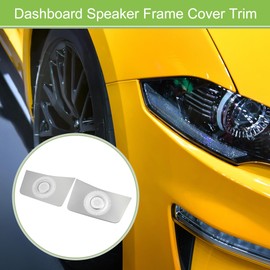 ACROPIX Dashboard Speaker Frame Cover Trim Car Audio Stereo Horn Speaker Grille Interior Decor Accessories Fit for Ford Bronco 2021-2023 Stainless Steel Silver Tone - Pack of 2