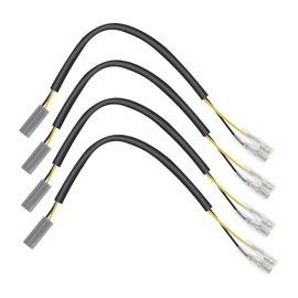 Be In Your Mind 4x Turn Signal Wiring Adapter Compatible with Yamaha Plug Adapter Motorcycle Turn Signal Adapter Cable Approx. 22.5cm/8.86inch