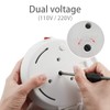 Food Grade Silicone Portable Collapsible Electric Travel Kettle (White)