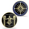 Master Mason Masonic Square Compass Coin Freemason Challenge Coin