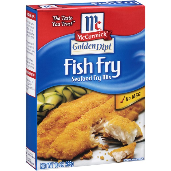 McCormick Golden Dipt Fish Fry Seafood Fry Mix, 10 oz