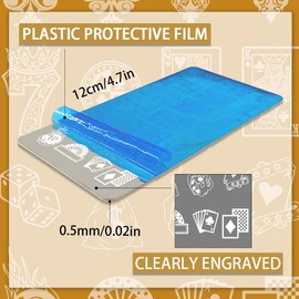 PH PandaHall 3pcs Poker Elements Nail Stamping Plates, Diamond Clubs Nail Art Stencils Textured Nail Art Stencil Nail Picture Plates for Women Nail Design Print Manicure Salon