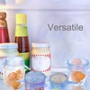 SLSON 6 Pack Pet Food Can Cover Stretchable 1 Fit