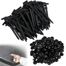 Hebillas de Nylon para Cinchos de Plástico Universal, 100pcs - Cintas de Sujeción Autobloqueantes con Diseño de Pasador y Botón, Cinchos Resistentes U