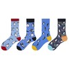Wish Island - Calcetines de algodón para hombre, 5 unidades,