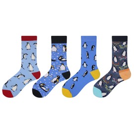 Wish Island - Calcetines de algodón para hombre, 5 unidades, colección famosa, #2 George Washington Starry Night, Talla única