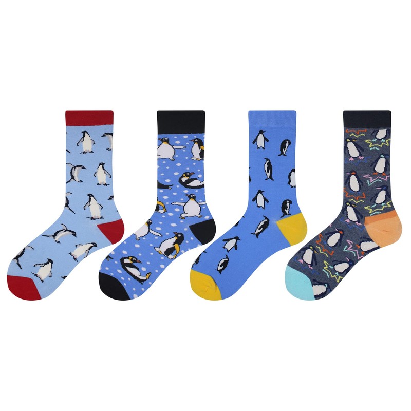 Wish Island - Calcetines de algodón para hombre, 5 unidades,