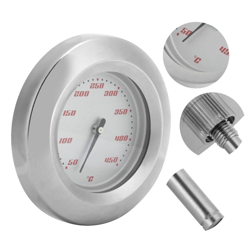 TS-BX57 Bimetallic Thermometer 50-450℃ Pointer Temperature Meter for Barbecue Grill