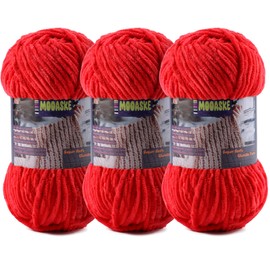 3 hilos de chenilla para ganchillo – hilo de manta gruesa para tejer a mano, hilo de terciopelo para ganchillo Amigurumi, hilos suaves esponjosos, peso 300 g/10.59 oz, longitud 360 m/393.6 yardas