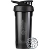 BlenderBottle Strada Tritan Shaker Bottle with Locking Lid, 28-Ounce, Black