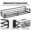 Metal Shower Shelf for Bathroom Storage – Wall-Mounted Single-Tier Organizer