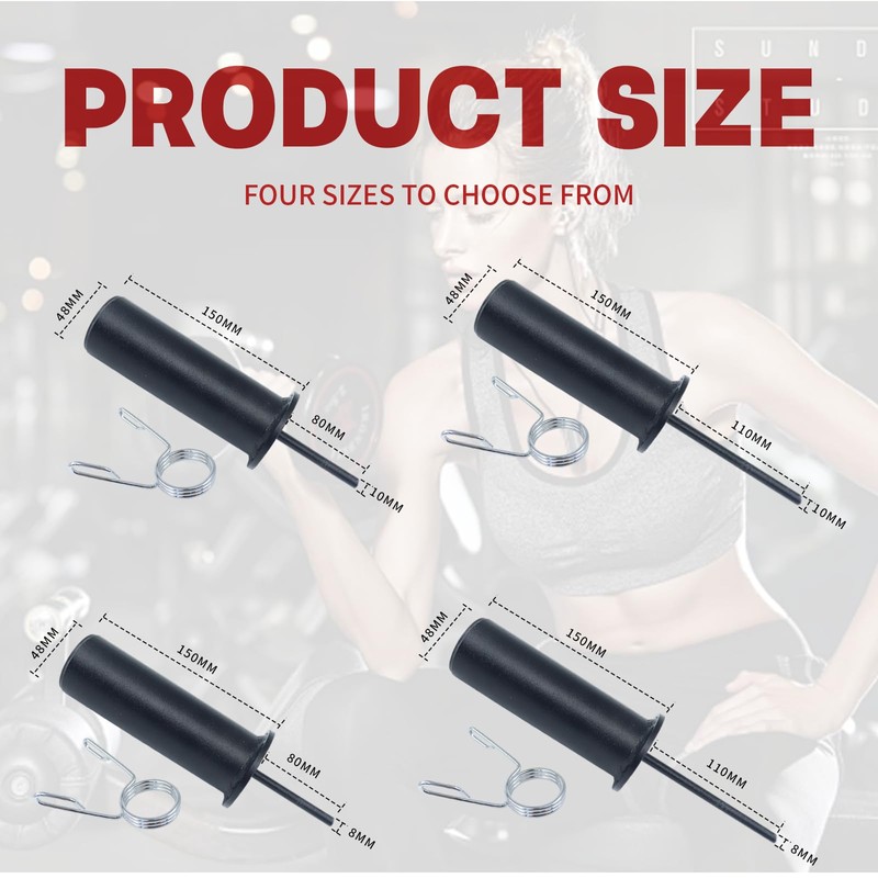 FNKTEK Weight Stack Pin And Spring Collar Weight Stack Extender