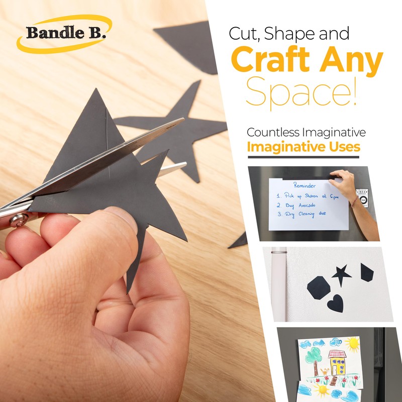 Bandle B. Magnetic Sheets, 8" x 10", Pack of 4.