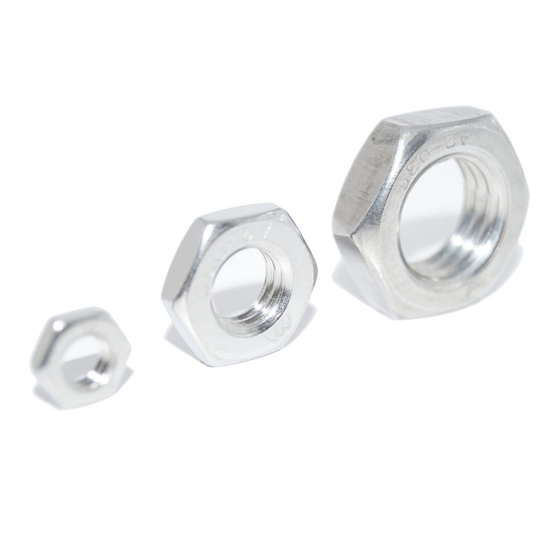 Hex Nuts M12 Pack of 6 Low Form DIN 439