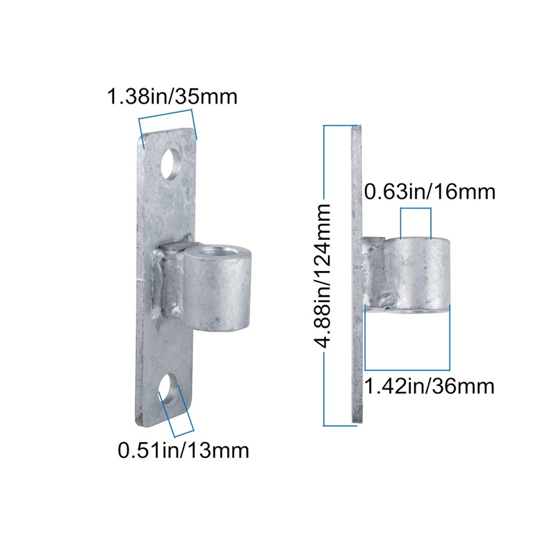 Dailydanny Gate Hinge Wall Mount Gate Hinge for 5/8'' Pin