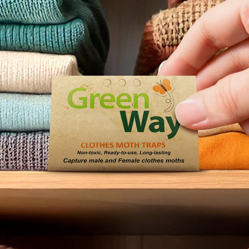 Greenway Clothing Moth Traps with Powerful Pheromone Lures for Effective,