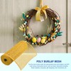 MECCANIXITY 3pcs 10 Inch Poly Burlap Mesh for Wreath, Decorative