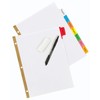 AVERY 8-Tab Binder Dividers, Write & Erase Multicolor Big Tabs,