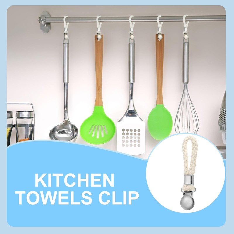 PATIKIL Metal Kitchen Towels Clip, 4 Pack Tea Towel Holder