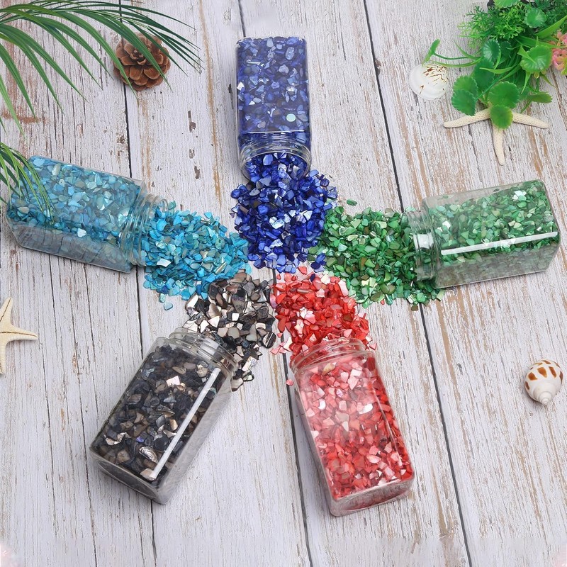 Wirow Small Natural Dyed Crushed Shells Bulk Crushed Shells for