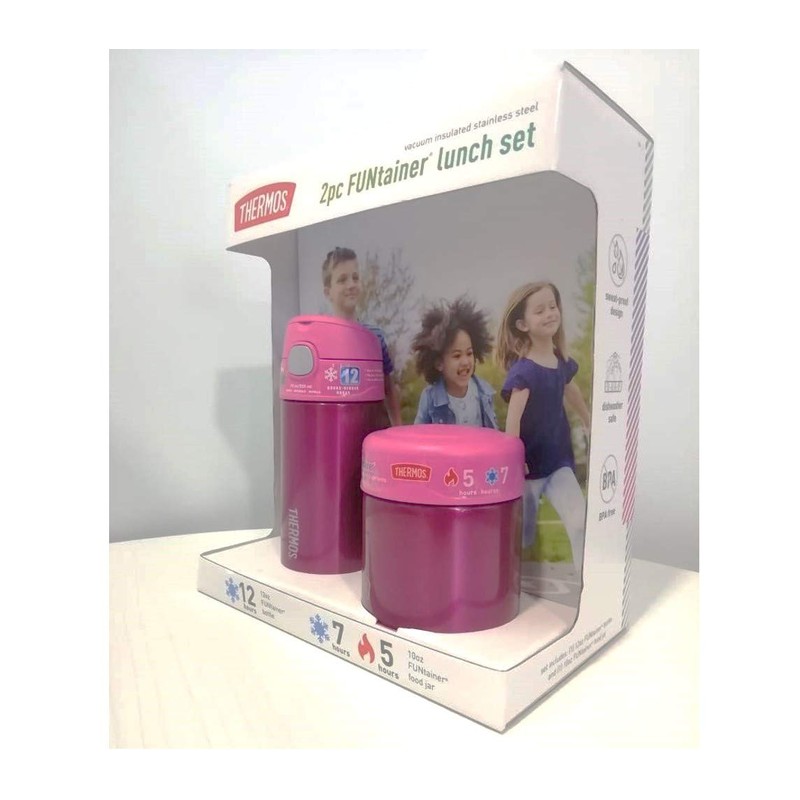 Thermos FUNtainer Lunch Set Bottle and Food Jar for Kids