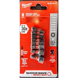 Milwaukee 48-32-4617 8 Piece Metric Hex Insert Bit Set