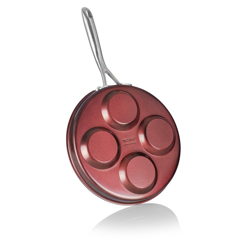 TECHEF - Egg Pan Nonstick, Aluminium Plett Pan, 4 Egg