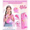 DUDUCOFU Kids Bow and Arrow Set Toys for Girls LED