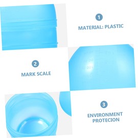 WOONEKY 1set Hair Coloring Mixing Bowls Hair Dyeing Cups Dual Measurement for Salon and Use Washable and Reusable