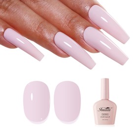 Imtiti Nude Gel Nail Polish, Neutral Nail Gel Polish High Gloss Soak Off UV LED Spring Summer Nail Art Manicure Salon DIY Design 10ML