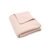 Jollein 517-511-67066 Babydecke Strick Grain Knit mit Teddyfell rosa (75x100
