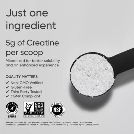 Sports Research Creatine Monohydrate 5g Micronized Creatine 10.58oz - 60 Serving