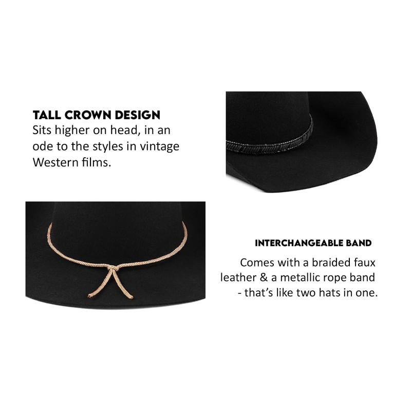 Lack of Color Women's The Ridge Western Cattleman’s Hat (Medium